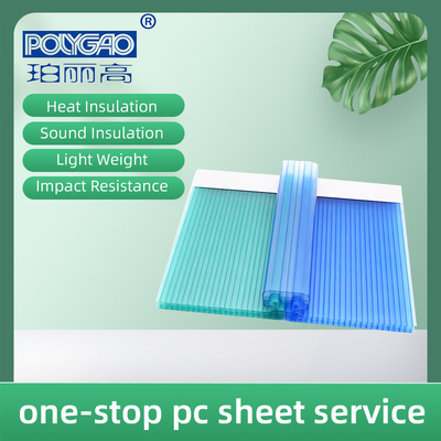 6mm-40mm Thickness Strong Customized Danpalon U-locking Polycarbonate Facade Transparent Polycarbonate Hollow Sheet