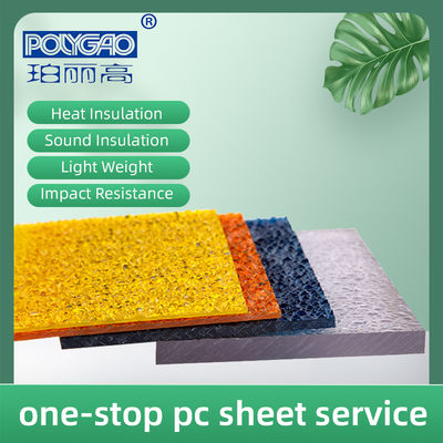 ISO9001:2008 Certified Polycarbonate Embossed Sheet with More than 5 Years Warranty and 2mm-10mm Thickness