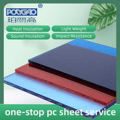 Wholesale Transparent Polycarbonate Solid Sheet with 30-70 Micron UV Coating and More Than 5 Years Warranty