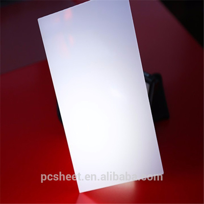 High Transmittance Fire Resistant PC Light Diffusion Sheet with 50 Micron UV Coating and 1.3mm-16mm Thickness