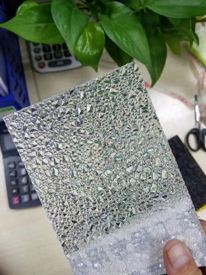 2mm 5mm 10mm Polycarbonate Embossed Endurance Sheet Double Sided Diamond Patterned PC Embossed Sheet