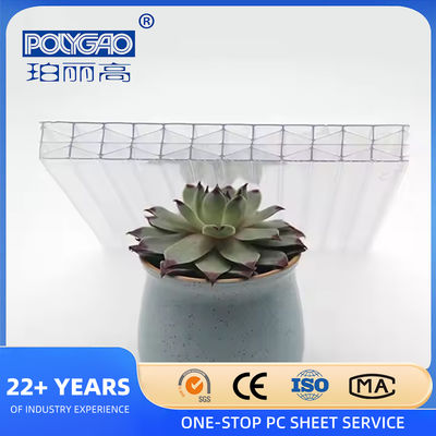 Uv Coated X-Structure Polycarbonate Sheet Roof Building Materials X Structure Pc Hollow Sheet for Sale