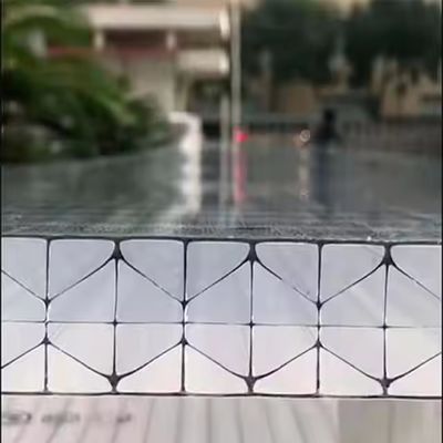 Uv Coated X-Structure Polycarbonate Sheet Roof Building Materials X Structure Pc Hollow Sheet for Sale