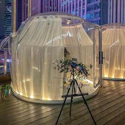 OEM Polycarbonate Dome House Transparent PC Geodesic Dome for Glamping Hotel Project