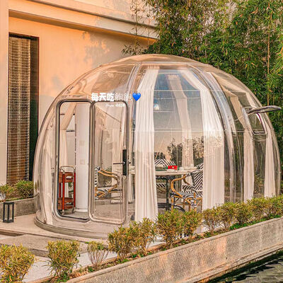 OEM Modular Polycarbonate Dome House Custom Size PC Geodesic Dome for Commercial Hotel & Camping Site