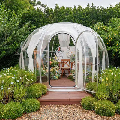 Luxury Transparent PC Dome House Eco-Friendly Geodesic Dome for Resort Villa & Garden Retreat