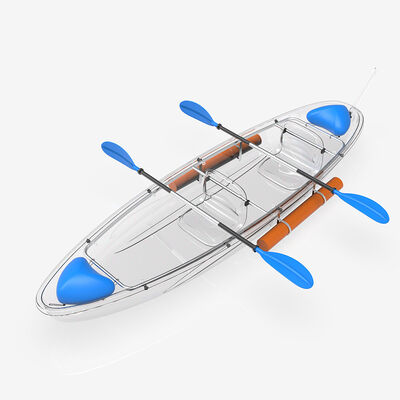 PC Sheets Clear Polycarbonate Canoe Kayak - 6mm See-Through Boat for Underwater Viewing Single/Double Seat Options
