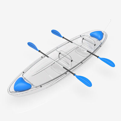 PC Sheets Clear Polycarbonate Canoe Kayak - 6mm See-Through Boat for Underwater Viewing Single/Double Seat Options