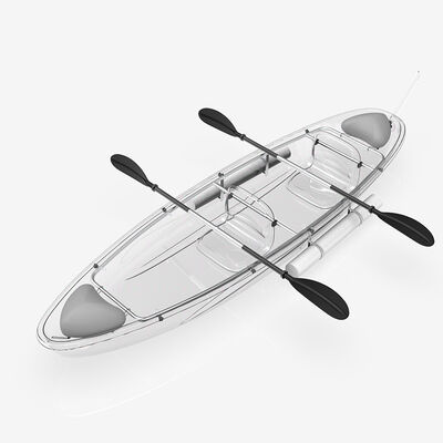 PC Sheets Clear Polycarbonate Canoe Kayak - 6mm See-Through Boat for Underwater Viewing Single/Double Seat Options
