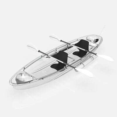 Factory Customized PC Sun Panel Polycarbonate Boat Unsinkable Transparent Canoe Impact-resistant Clear PC Boat