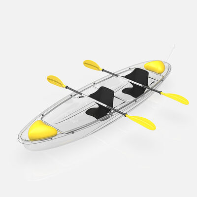 Factory Customized PC Sun Panel Polycarbonate Boat Unsinkable Transparent Canoe Impact-resistant Clear PC Boat