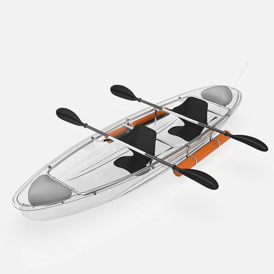 OEM Clear PC Canoe Polycarbonate Transparent Boat PC Sheets Portable Clear Kayak for Scenic Lakes