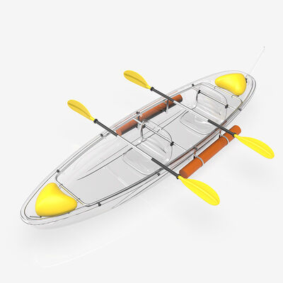 2025 New Design PC Sheets Polycarbonate Full Transparent Boat Clear Bottom Kayak for Scenic Spot Water Sports