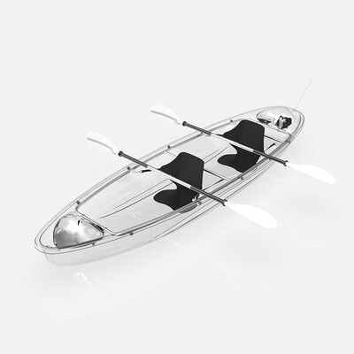 2025 New Design PC Sheets Polycarbonate Full Transparent Boat Clear Bottom Kayak for Scenic Spot Water Sports