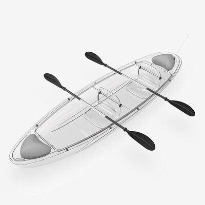 2025 New Design PC Sheets Polycarbonate Full Transparent Boat Clear Bottom Kayak for Scenic Spot Water Sports