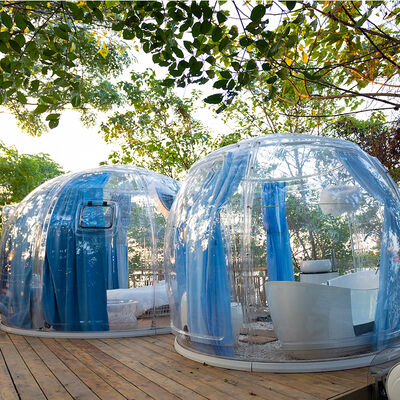 High Transparency Glamping Camping Geodesic Prefabricated Dome Polycarbonate Dome House for Outdoor Patio