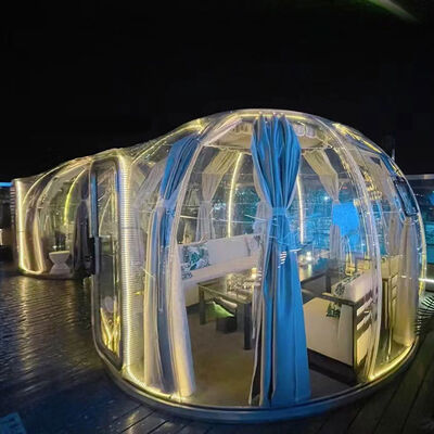 Modern Tiny Polycarbonate Bubble House with Bathroom EPS Shaped Transparent Dome House