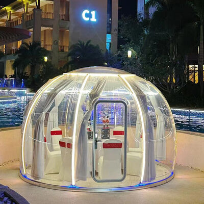 DIY Polycarbonate Clear Skylight Round Dome Impact Resistance Geodesic Dome Tent Polycarbonate Igloo OEM/ODM