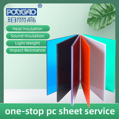 Custom Cut Polycarbonate Solid Sheet 6mm Clear PC Board for Sound Barrier Transparent Roof Sheet