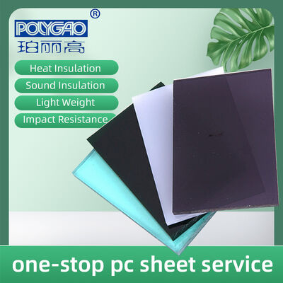 Custom Cut Polycarbonate Solid Sheet 6mm Clear PC Board for Sound Barrier Transparent Roof Sheet