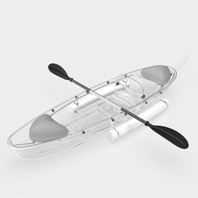 PC Sheet High Impact Polycarbonate Boat Transparent Clear Bottom Boat for Sightseeing Fishing 1-2 Person