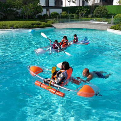 PC Sheet High Impact Polycarbonate Boat Transparent Clear Bottom Boat for Sightseeing Fishing 1-2 Person