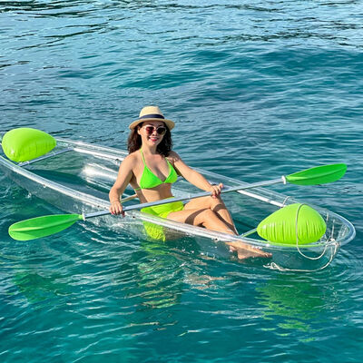 Manufacturer Wholesales PC Boards PC Polycarbonate Boat | Clear Transparent Kayak/Canoe for Lake/Sea Fishing & Sightseeing