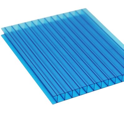 POLYGAO PC Hollow Sheet Double Layer Anti-Scratch Durable Eco-Friendly Polycarbonate for Hotel Greenhouse Roofing Custom Length