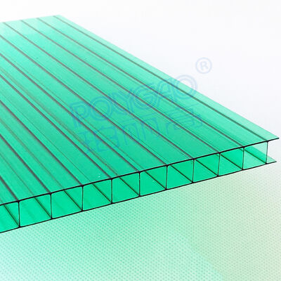 POLYGAO PC Hollow Sheet Double Layer Anti-Scratch Durable Eco-Friendly Polycarbonate for Hotel Greenhouse Roofing Custom Length
