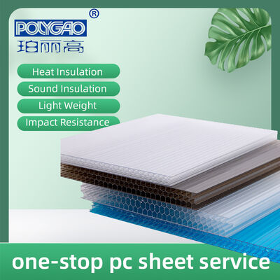 High Quality Honeycomb Polycarbonate Sheet Roofing Polycarbonate Regular Tube Honeycomb Panel