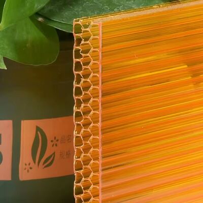 6mm 10mm 16mm Polycarbonate Honeycomb Core Panel Uv Stabilized Polycarbonate Sheet Diverse Specifications