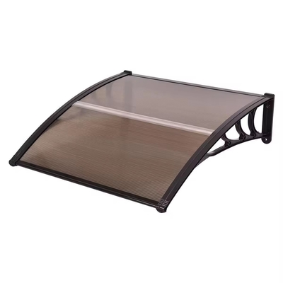 Anti UV Polycarbonate Outdoor Awning Canopy Lightweight Poly Carbonate Awning