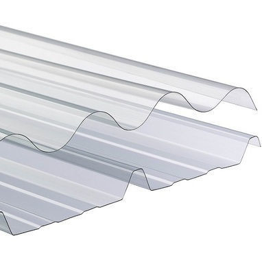 UV PC Transparent Sheet , Polycarbonate Clear Corrugated Plastic Sheets For Greenhouse