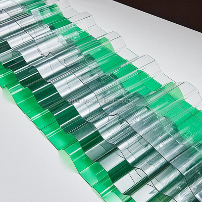 Polycarbonate PC Plastic Corrugated Roof Sheet Customized For House