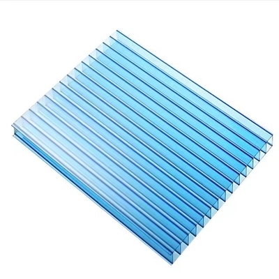 China Clear Plastic Polycarbonate Roofing Sheet Plastic Roof Multi Wall for Greenhouse 10mm Multi Wall Polycarbonate Sheet