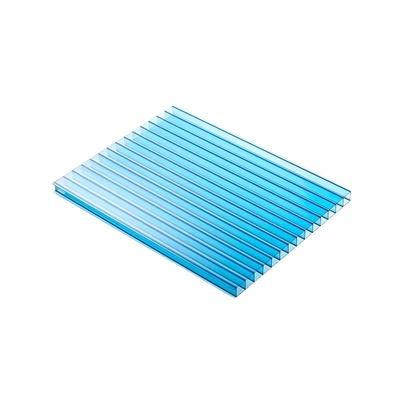 8mm 10mm Twinwall Multiwall Polycarbonate Roofing Sheet Transparente Circular Edge