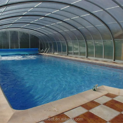 2.8MM-12mm Polycarbonate Hollow Sheet Fireproof Polycarbonate Sheet for Roofing