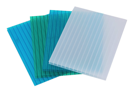 Multiwall Color Twin Wall 6mm 10mm 20mm Polycarbonate Sheet Polycarbonate Hollow Sheet Plate Panels Greenhouse for Green House