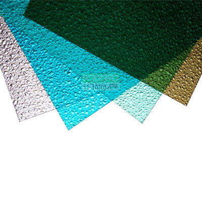 Polycarbonat-Kunststoff-Prägeplatte Präge-PC-Sonnenplatte Rautenmuster Matt-opak-Platte