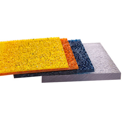 Wholesale Cheap Polycarbonate Embossed Sheet 2mm-18mm Multiple Colors PC Panel for Construction/Greenhouse
